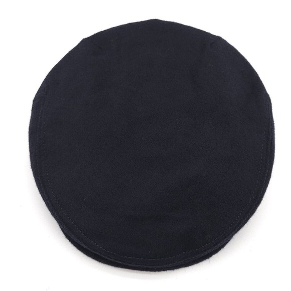 Vintage Panizza Flat Cap Cabby Wool Kashmir Newsboy Hat Size 55 Blue Italy Made‎ - Picture 2 of 8
